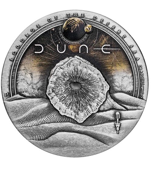 Tuvalu 2026 2$ Dune Scourge of the Desert Sea 2 Oz silver coin