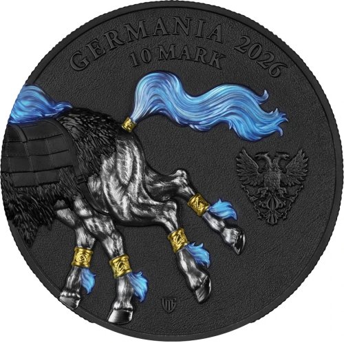 Germania 2026 10 Mark Germania Beasts Sleipnir 2 Oz silver coin