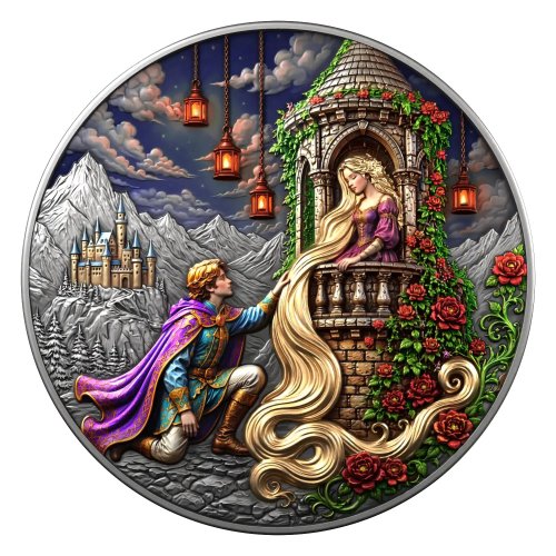 Liberia 2026 25$ GOLDEN STORY Love Stories 2 Oz Silber Münze