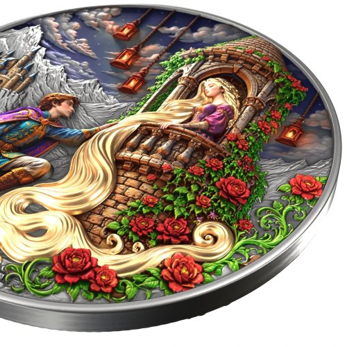 Liberia 2026 25$ GOLDEN STORY Love Stories 2 Oz Silver coin