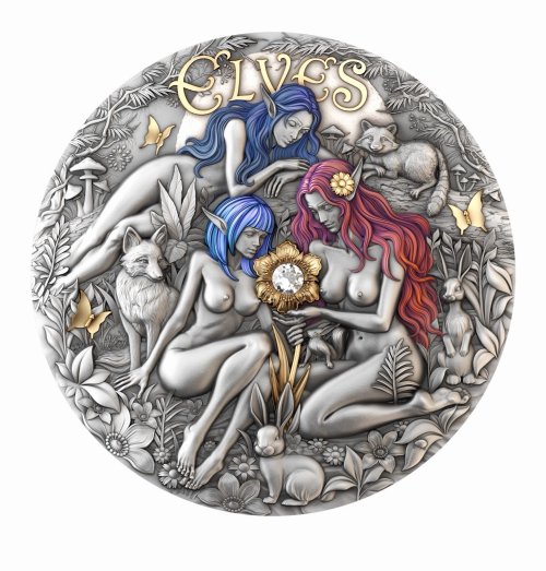 Cameroon 2026 2000 Francs ELVES Eternal Sisters 2 Oz silber Münze