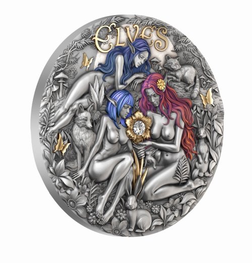 Cameroon 2026 2000 Francs ELVES Eternal Sisters 2 Oz silver coin