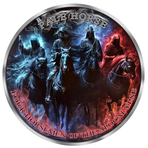 Canada 2026 5$ Maple Leaf Leaf -Four Horsemen-Pale Horse 1 Oz Silver coin