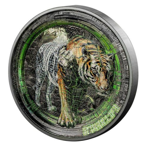 Cook Islands 2025 20$ TIGER Other Life 3 Oz silver coin