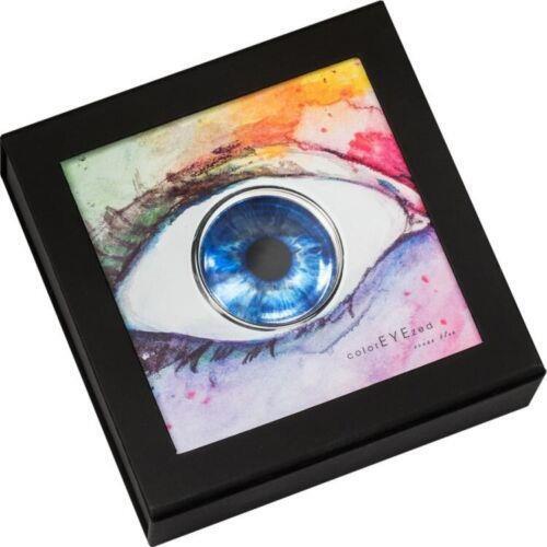 Palau 2022 5$ OCEAN BLUE Coloreyezed Eye 1 Oz Silver Coin