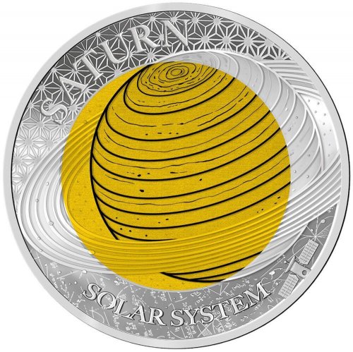 Palau 2017- 2$ - Solar System - Saturn -Silver and Niobium coin