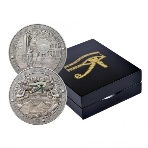 Palau 2015 20$ - Egyptian Symbols - Eye of Horus 3 oz Silver Coin