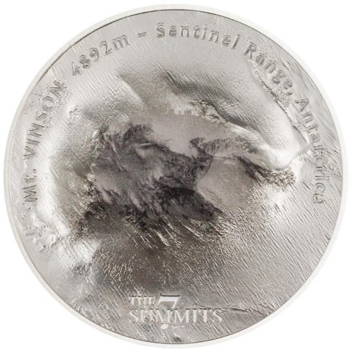 Cook Islands 2022 25$ MT VINSON 7 Summits 5 Oz Silver Coin