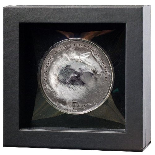 Cook Islands 2022 25$ MT VINSON 7 Summits 5 Oz Silver Coin