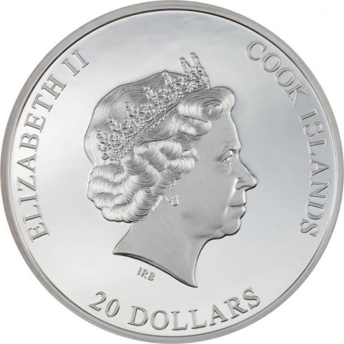 Cook Islands 2022 20$ SILVER BURST 3 Oz Silver Coin