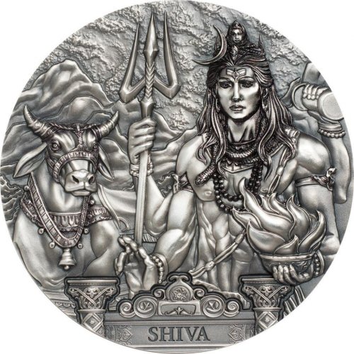 Cook Island 2020 20$ Gods of the World - Shiva 3 Oz Silver Coin