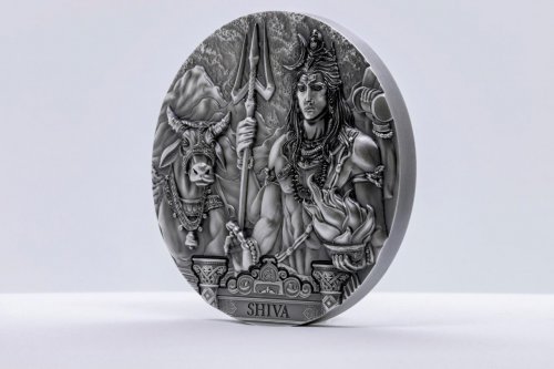 Cook Island 2020 20$ Gods of the World - Shiva 3 Oz Silver Coin