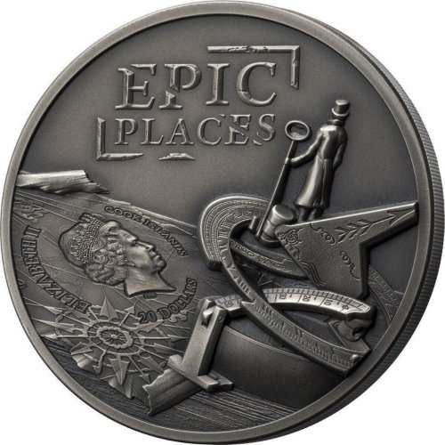 Cook Island 2022 20$ EL DORADO Epic Places 3 Oz Silver Coin