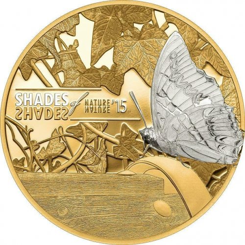 Cook Islands 2015 5$ Shades of Nature - Butterfly - 25g LIMITED Silver Coin