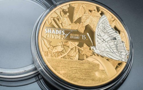 Cook Islands 2015 5$ Shades of Nature - Butterfly - 25g LIMITED Silver Coin