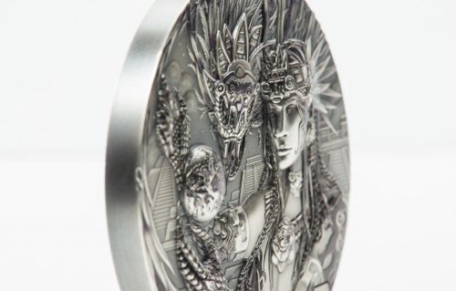 Cook Island 2017 20$ Gods of the World - Quetzalcoatl 3 Oz Silver Coin