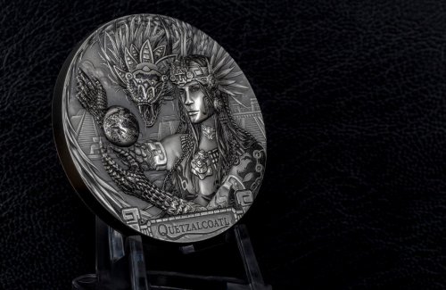 Cook Island 2017 20$ Gods of the World - Quetzalcoatl 3 Oz Silver Coin