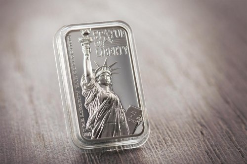 Cook 2017 10$ The Liberty Bar Collection - Statue of Liberty 2 Oz silver coin