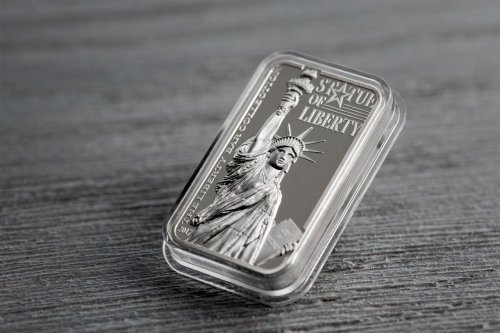 Cook 2017 10$ The Liberty Bar Collection - Statue of Liberty 2 Oz silver coin