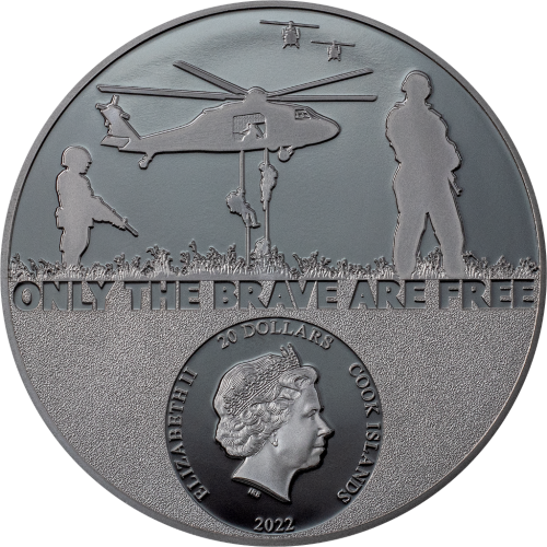 Cook Islands 2022 20$ Special Forces – Real Heroes 3 Oz Silver Coin