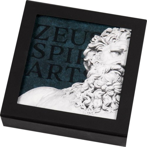 Cook Islands 2022 20$ Zeus Father of the gods - Spiritual art 3 Oz Silver Coin