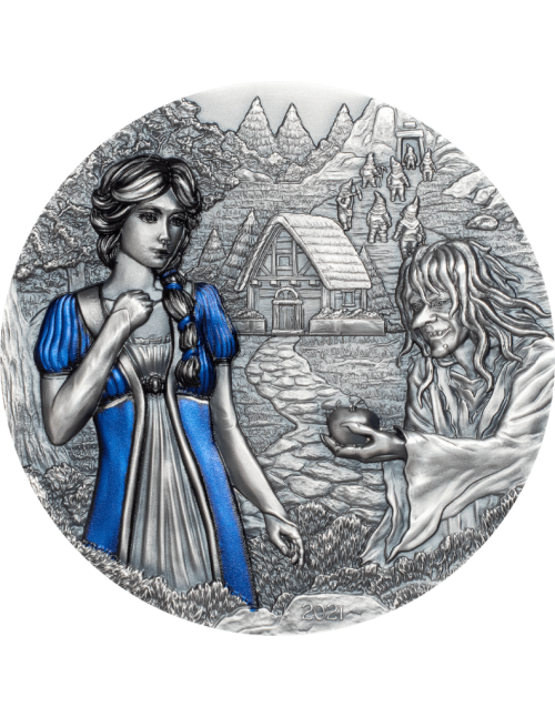 Cook Islands 2021 20$ SNOW WHITE Fairy Tales Fables 3 Oz Silver Coin