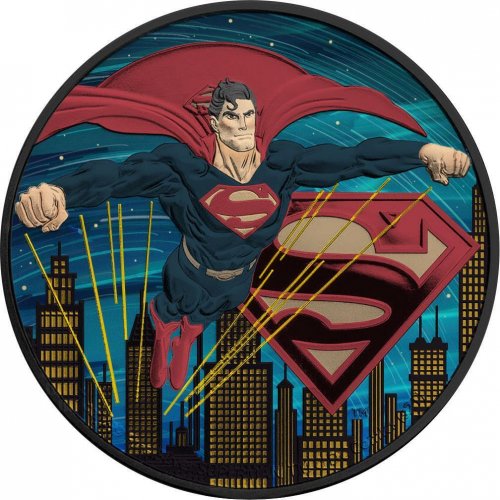 Niue 2021 2$ Superman colored 1 Oz Silver Coin