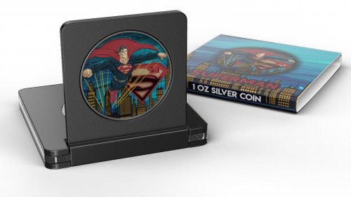 Niue 2021 2$ Superman colored 1 Oz Silver Coin