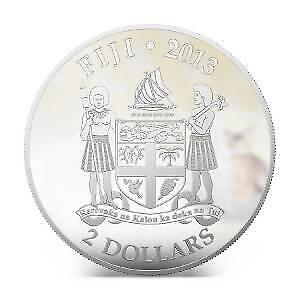 Fiji 2013 2$ Super Cat III The Abyssinian Dogs & Cats Series 1Oz Silver Coin