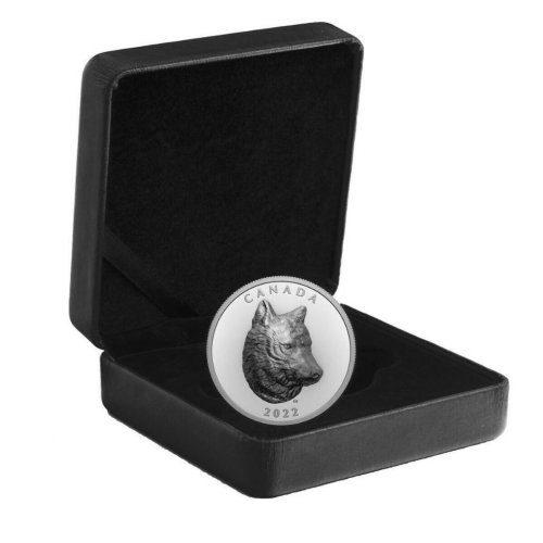 Canada 2022 25$ TIMBER WOLF 1 Oz Silver Coin