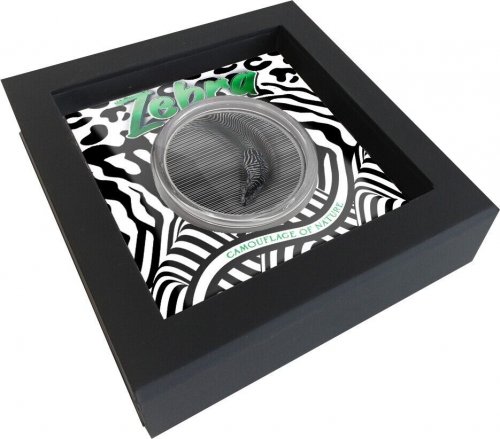 Palau 2023 20$ ZEBRA Camouflage of Nature 3 Oz Silver Coin