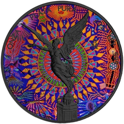 Mexico 2021 1 Onza Mexican Libertad Huichol Art Nr:2 1 Oz Silver Coin