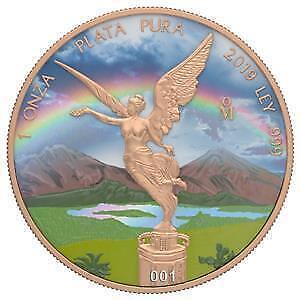 Mexico 2019 1 Onza Libertad Landscapes - Rainbow No:008 1 Oz Silver Coin