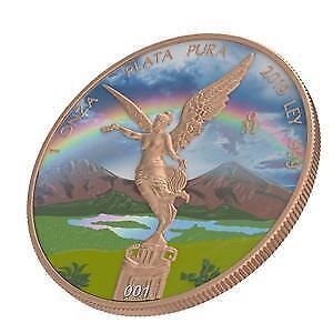 Mexico 2019 1 Onza Libertad Landscapes - Rainbow No:008 1 Oz Silver Coin