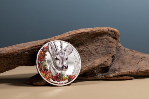 Mongolia 2022 500Togrog Woodland Spirits- DEER- 1 Oz Silver Coin