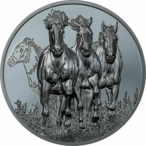 Mongolia 2022 1000 Togrog Growing Up-The Stallion 2oz Silver Coin