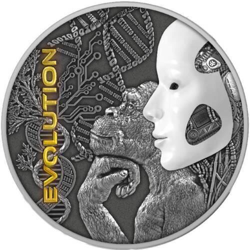 Niue 2022 5$ EVOLUTION 2 Oz Silver Coin