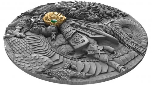 Niue 2020 5$ Famous Chinese Warriors - Zhuge Liang 2 Oz Silver Coin