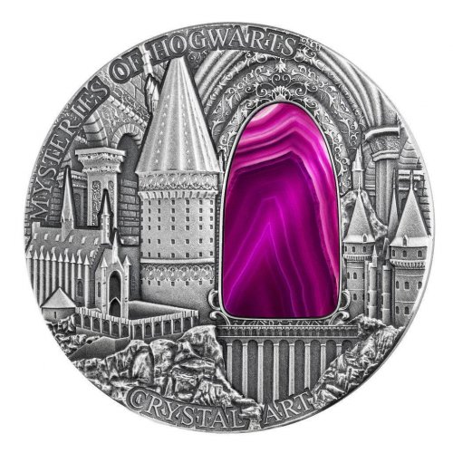 Niue 2015 2$ Crystal Art IV - Mysteries of Hogwarts 2 Oz silver coin