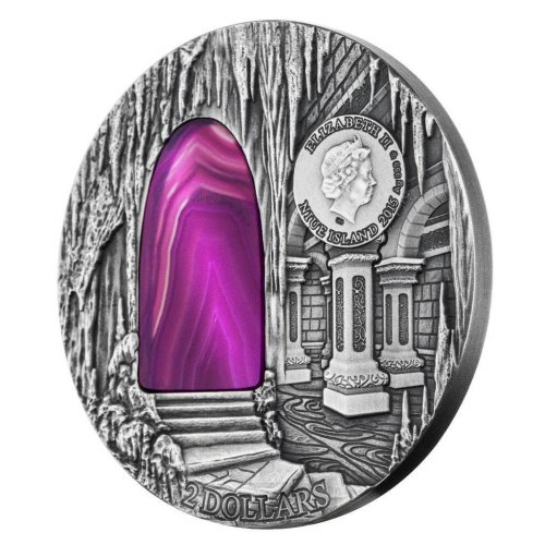 Niue 2015 2$ Crystal Art IV - Mysteries of Hogwarts 2 Oz silver coin