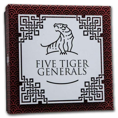 Niue 2020 5$ GUAN YU Five Tiger Generals 3 Oz Black Proof silver Coin