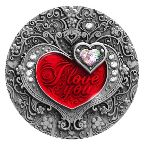 Niue 2020 2$ - I love you - 2 Oz Silver Coin