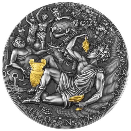 Niue 2022 2$ DIONYSUS Gods 2 Oz Silver Coin