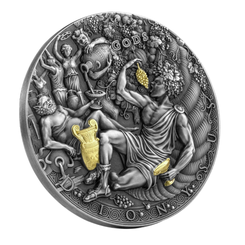 Niue 2022 2$ DIONYSUS Gods 2 Oz Silver Coin