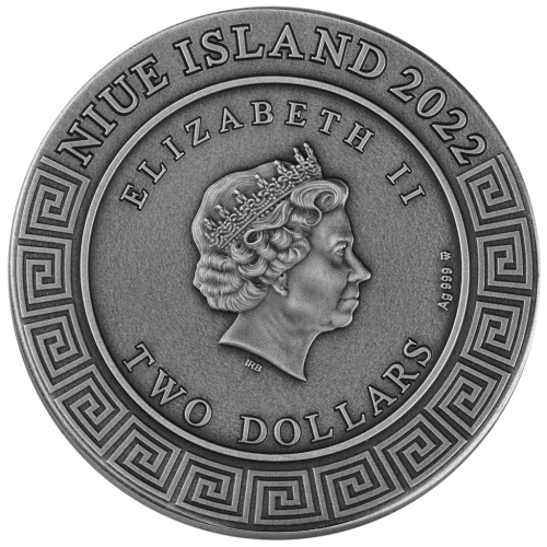 Niue 2022 2$ DIONYSUS Gods 2 Oz Silver Coin