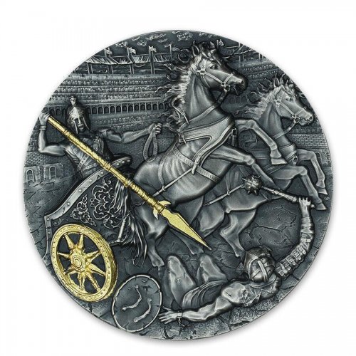 Niue 2019 5$ Chariot - Rydwan Warfare 2 Oz silver coin