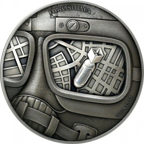 Niue 2022 5$ HIROSHIMA Human Tragedies 2 Oz silver coin