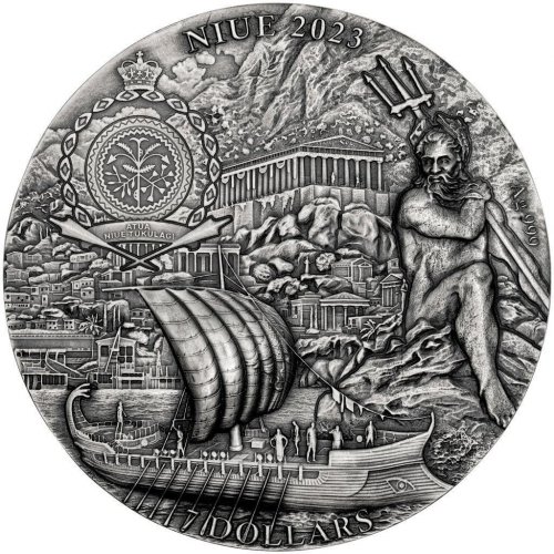 Niue 2023 7$ CIRCE ISLAND Odyssey 3 Oz Silver Coin