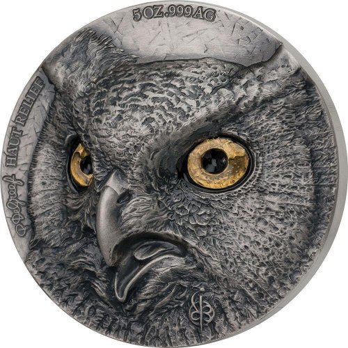 Ivory Coast 2021 2x 5000 Francs Edition Signature Owl 2x5 Oz silver coins