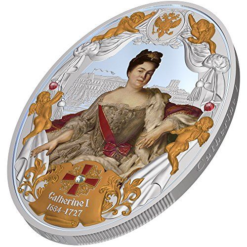 Niue 2014 $5 Russian Emperors - Catherine I of Russia 2Oz Silver Proof Coin